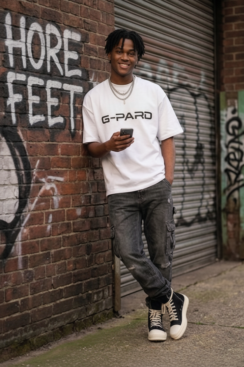 Camiseta Oversize Essential -blanco